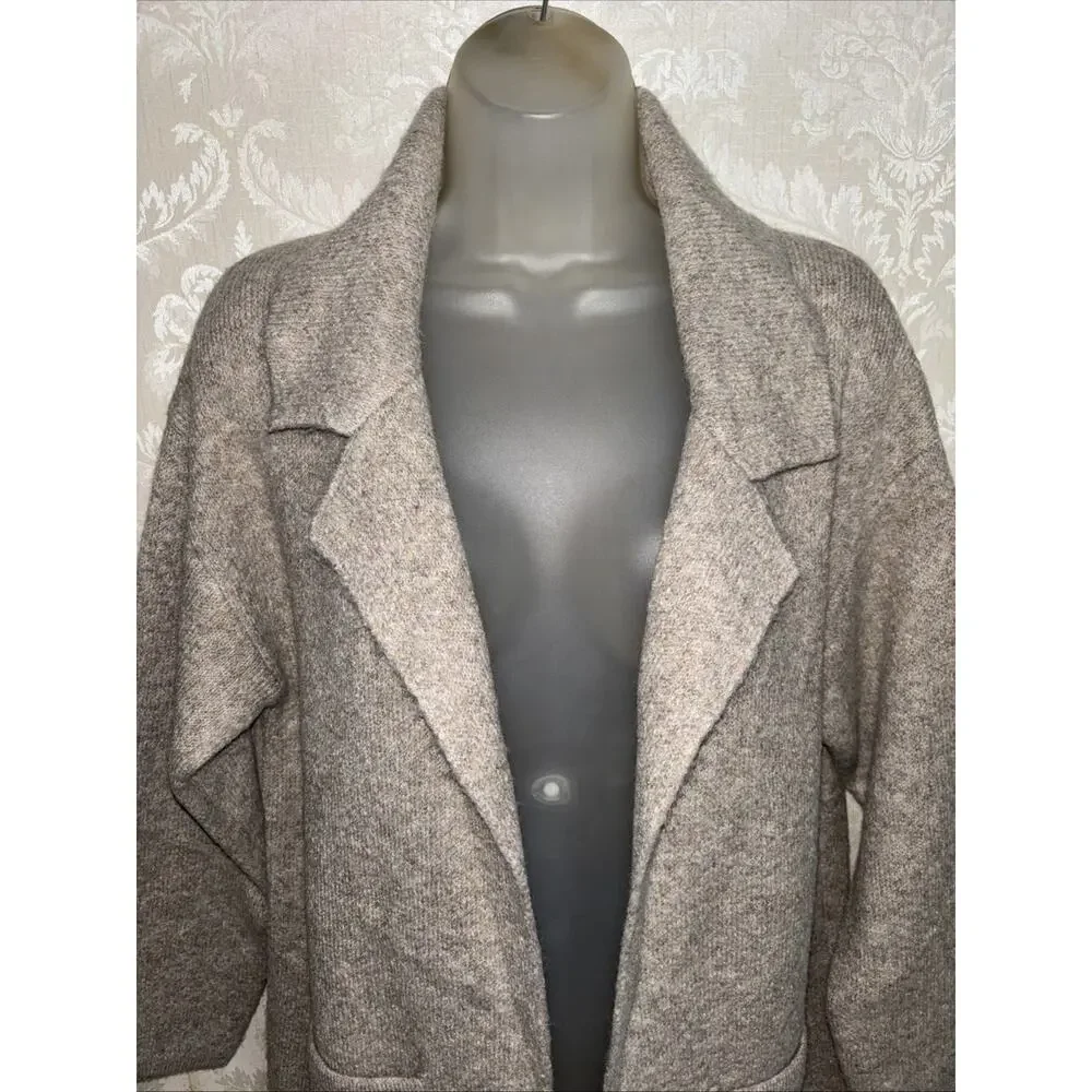 NWT Petal & Pup Wool Blend Skylar Open Front Coatigan Knit Jacket Size S/M - Picture 2 of 9